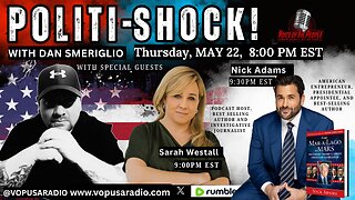 POLITI-SHOCK! "FIGHT FIRE WITH FIRE"! SARAH WESTALL & NICK ADAMS JOIN THE SHOW! 8 PM EST START!!!