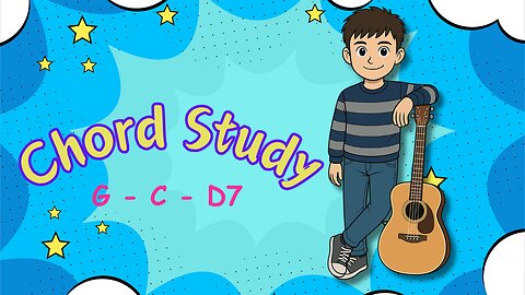 Chord Study G-C-D7 Beginning Guitar