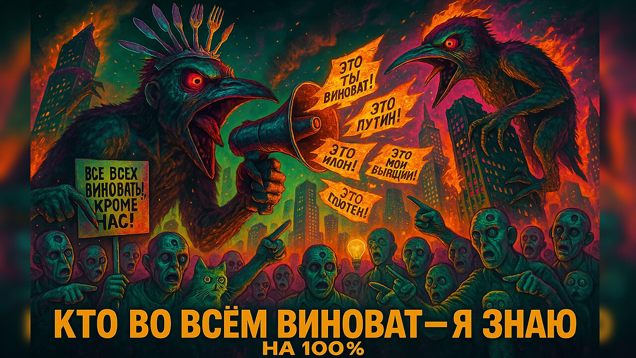 Кто во всём виноват я знаю на 100% или балумбой по лбу