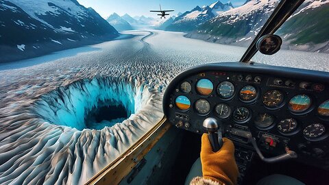 Alaskan Pilot Uncovers Mysterious Holes in Melting Glaciers