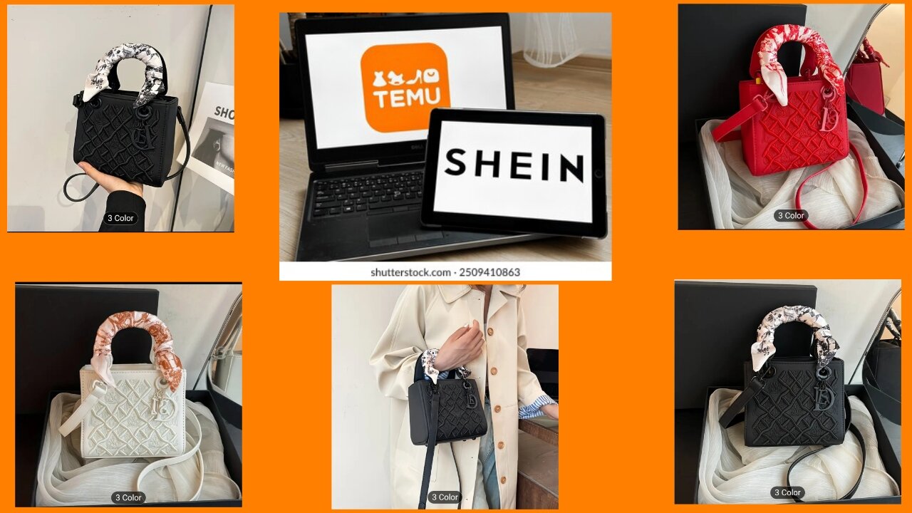 Elegant Black Handbag with Floral Pattern Shoulder Strap & Magnetic Closure