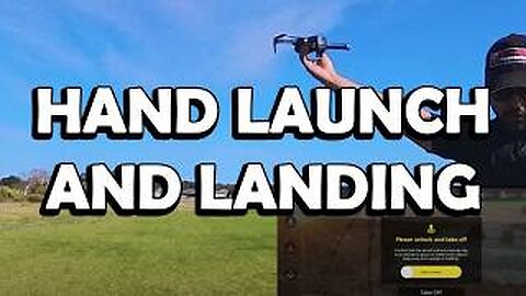Zero X Pro Esen - 6 How to Hand Launch and Land the Drone with Remote and App