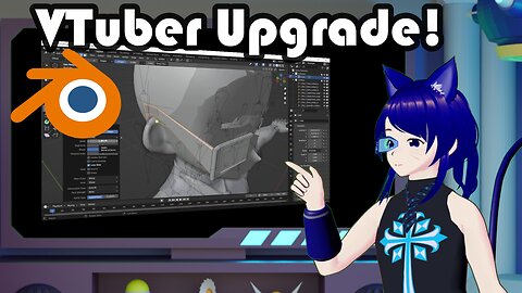 How I Upgraded My VTuber Model in Blender: Time-Lapse