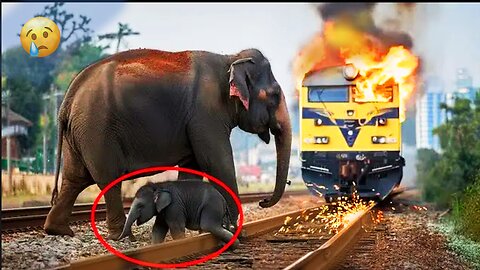 Horrifying moments of Animals Colliding with Trains