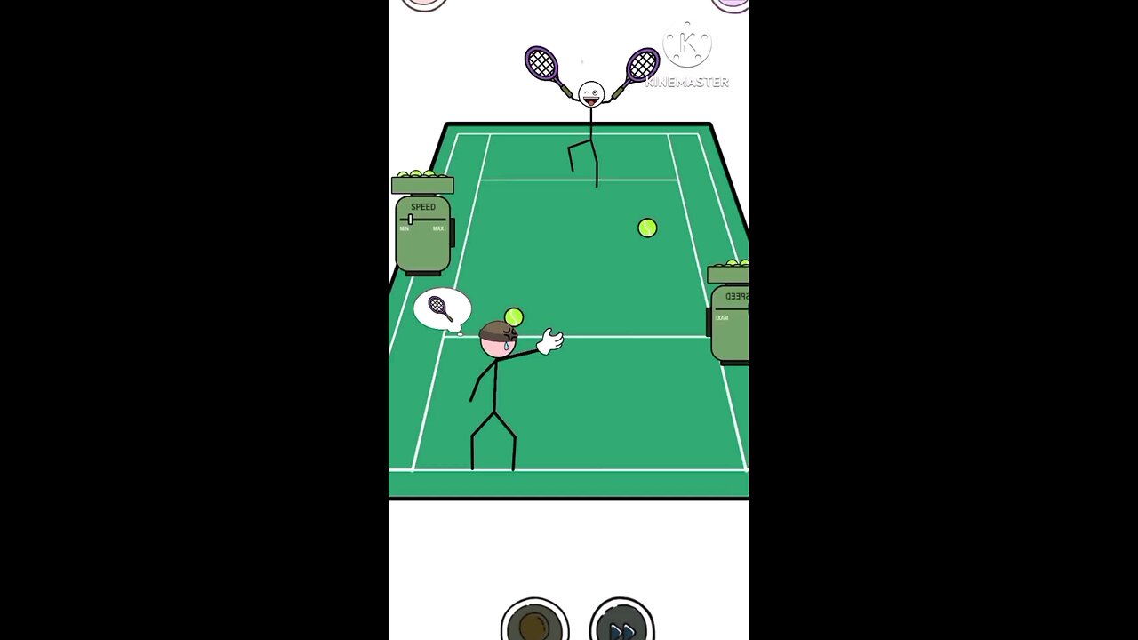 "When You Join Tennis But Forgot the Racket!"