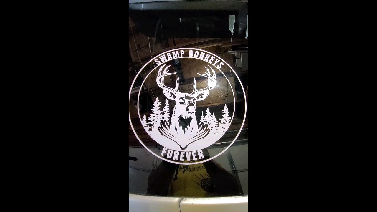 swamp donkeys forever window decal