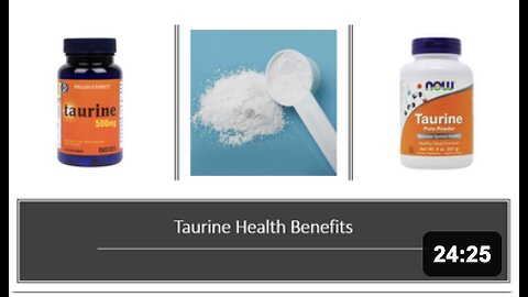 The Amazing Taurine Health Benefits