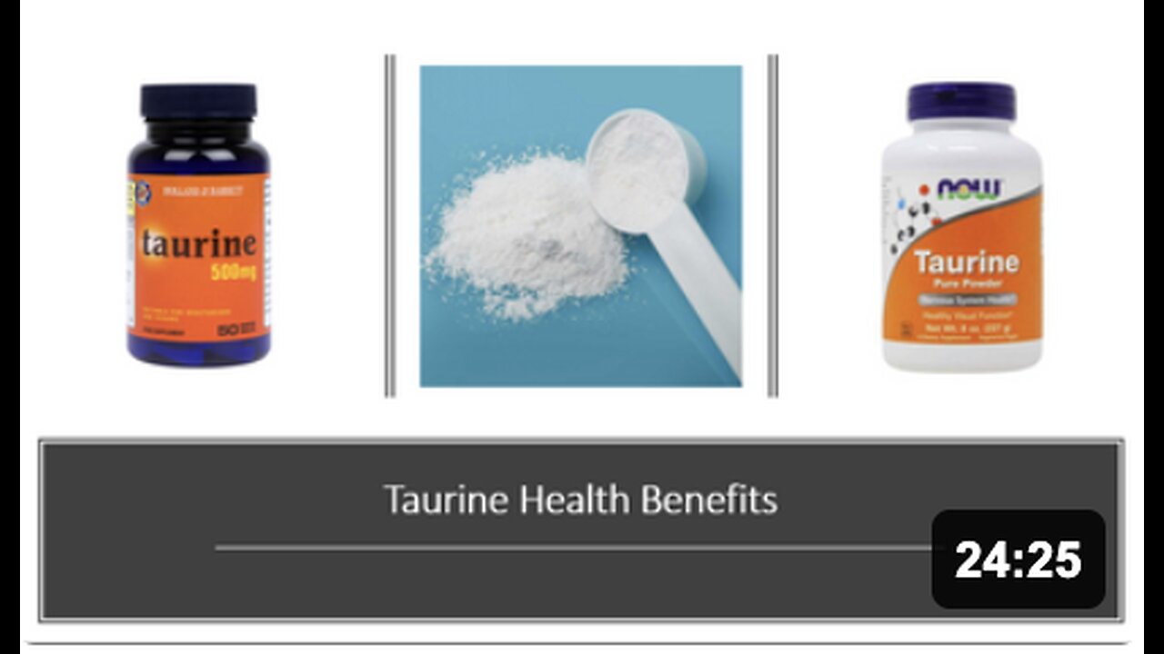 The Amazing Taurine Health Benefits