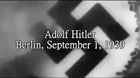 ADOLF HITLER'S ADDRESS TO THE REICHSTAG BERLIN (1ST SEPT 1939) 💣