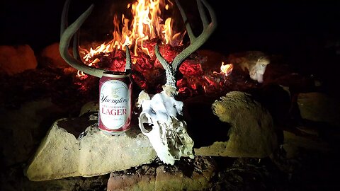Camping with Yuengling to drink