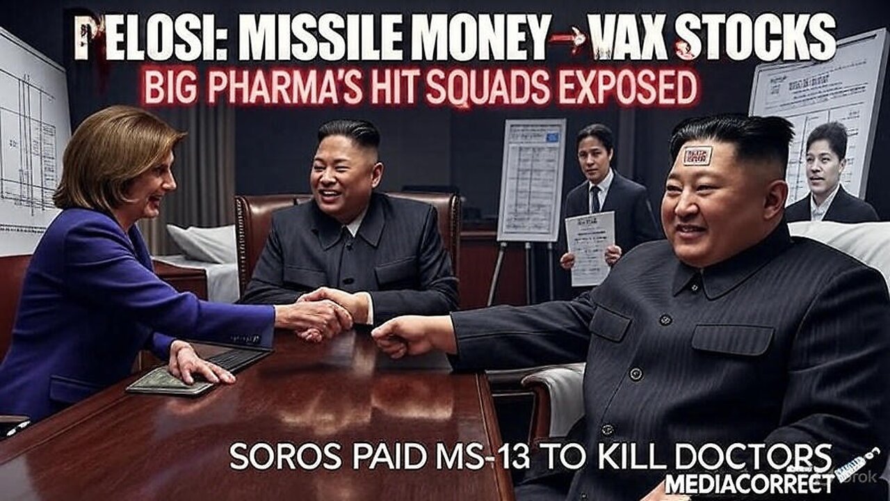 PELOSI'S $120M VAX BRIBE: North Korea Missile Money Laundered Into Pfizer Kill Shots! (John M's "Surgery" Cover Exposed)
