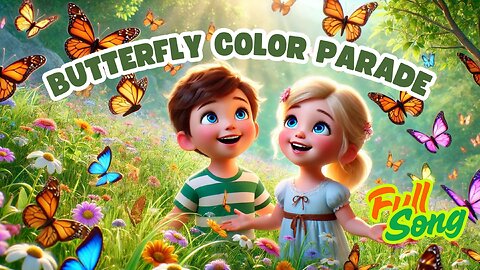 Butterfly Color Parade | Fun Nursery Rhyme to Learn Colors for Kids