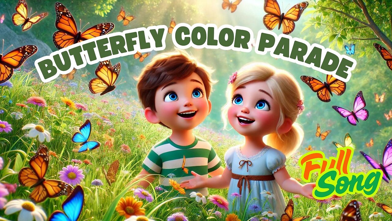 Butterfly Color Parade | Fun Nursery Rhyme to Learn Colors for Kids