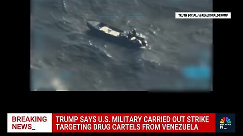 Trump says U.S. military carried out strike targeting drug cartel boat from Venezuela