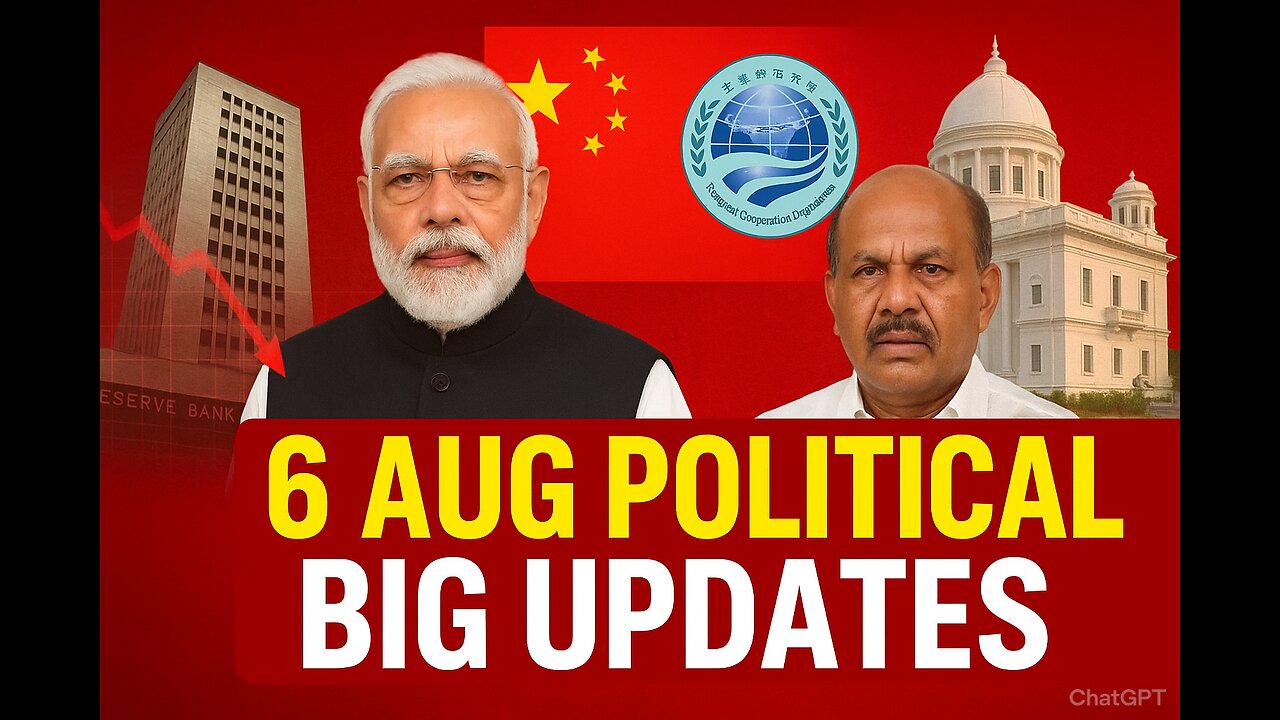 6 August2025 RBI Policy Decision, PM Modi SCO Summit Visit Odisha Cabinet Reshuffle | Political News
