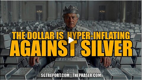 THE DOLLAR IS HYPER-INFLATING AGAINST SILVER!!!