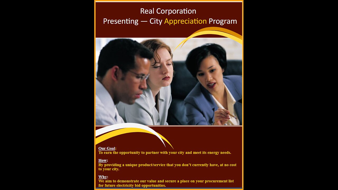 Real Corporation's City Appreciation Program
