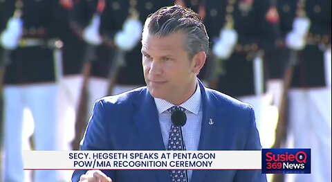 Secy. Hegseth Speaks at Pentagon POW/MIA Recognition Ceremony