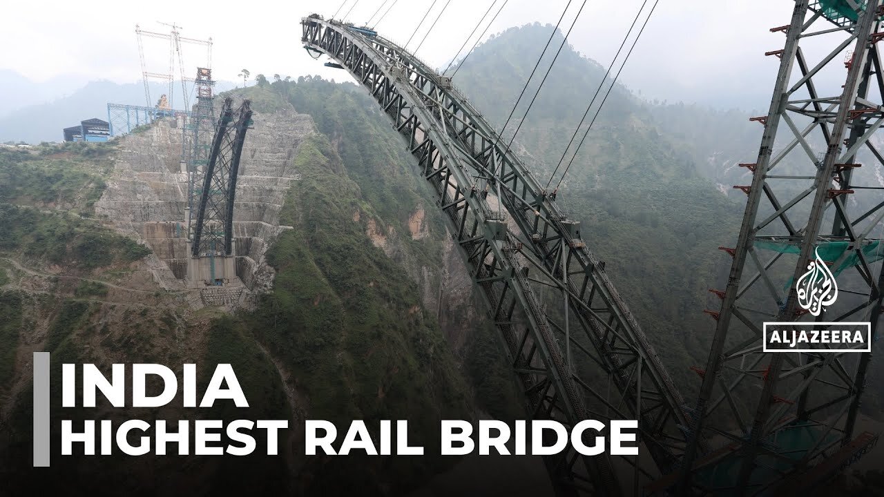 Modi inaugurates world_s highest rail bridge in Indian-administered Kashmir