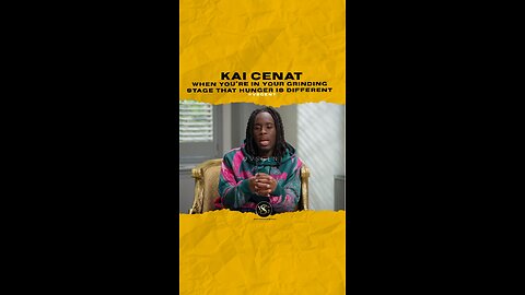 @kaicenat When your in your grinding stage your hunger is different