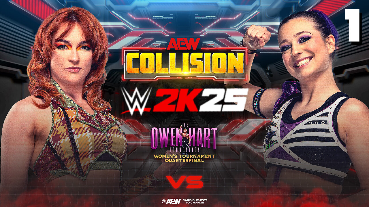WWE 2K25 AEW Collision April 12 - Match 1: Hayter goes through!
