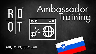 Maksimalno izkoriščanje trenutne ROOT strani | Usposabljanje ambasadorjev |18. avgust 2025|Slovenian