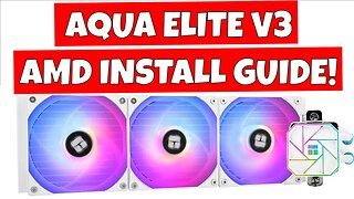 How To Install Thermalright Aqua Elite 360 V3 AIO AMD AM4 AM5 Motherboard