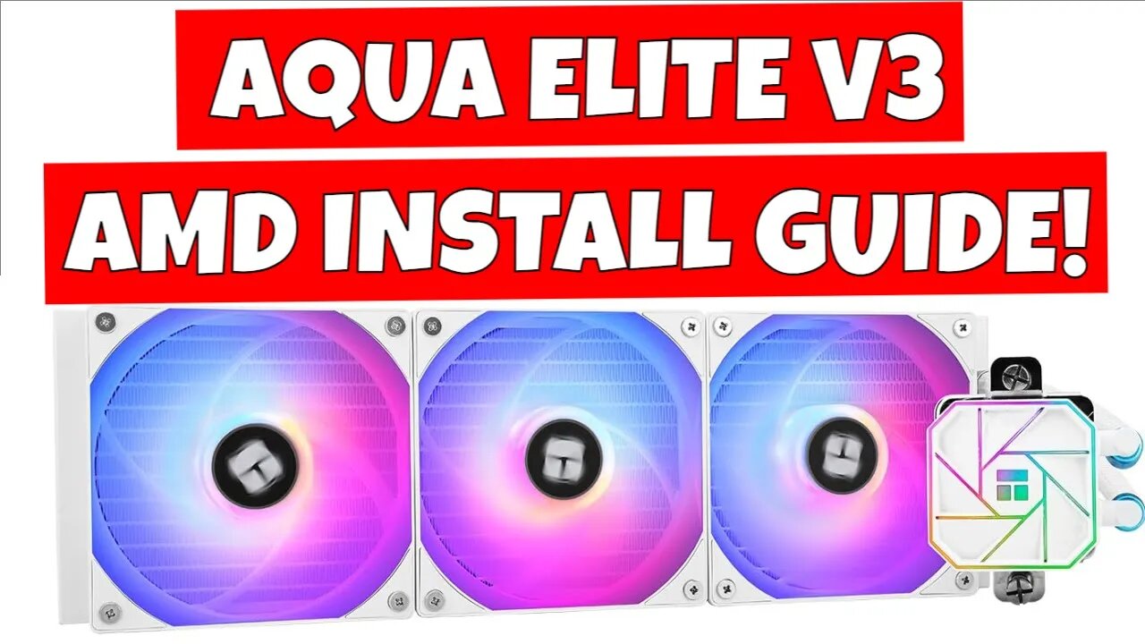 How To Install Thermalright Aqua Elite 360 V3 AIO AMD AM4 AM5 Motherboard
