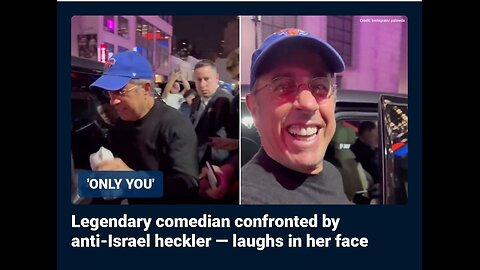 Jewish Comedian Jerry Seinfeld laughs in anti-Israel heckler's face after Knicks game