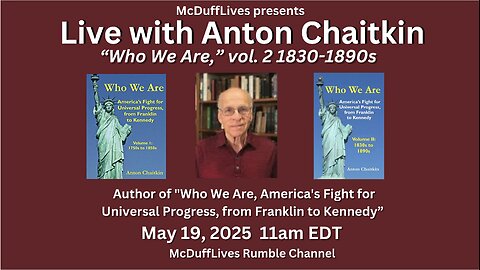 Live with Anton Chaitkin, May 19, 2025