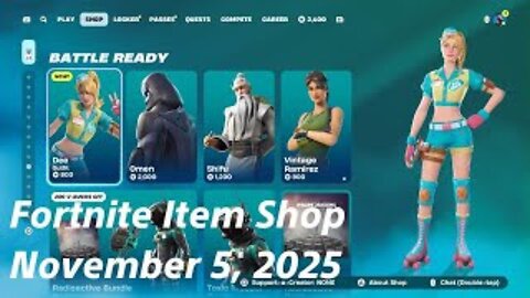 Fortnite Item Shop|November 5, 2025(*New* Dee Skin & Kicks)