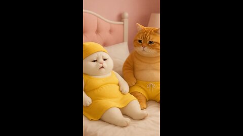 Angry cat became happy with gold