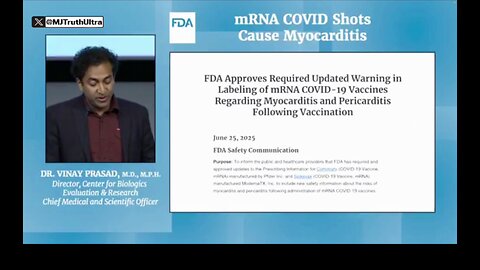 Straight from the horse's ass: The FDA admits that mRNA COVID JABS CAUSE MYOCARDITIS.