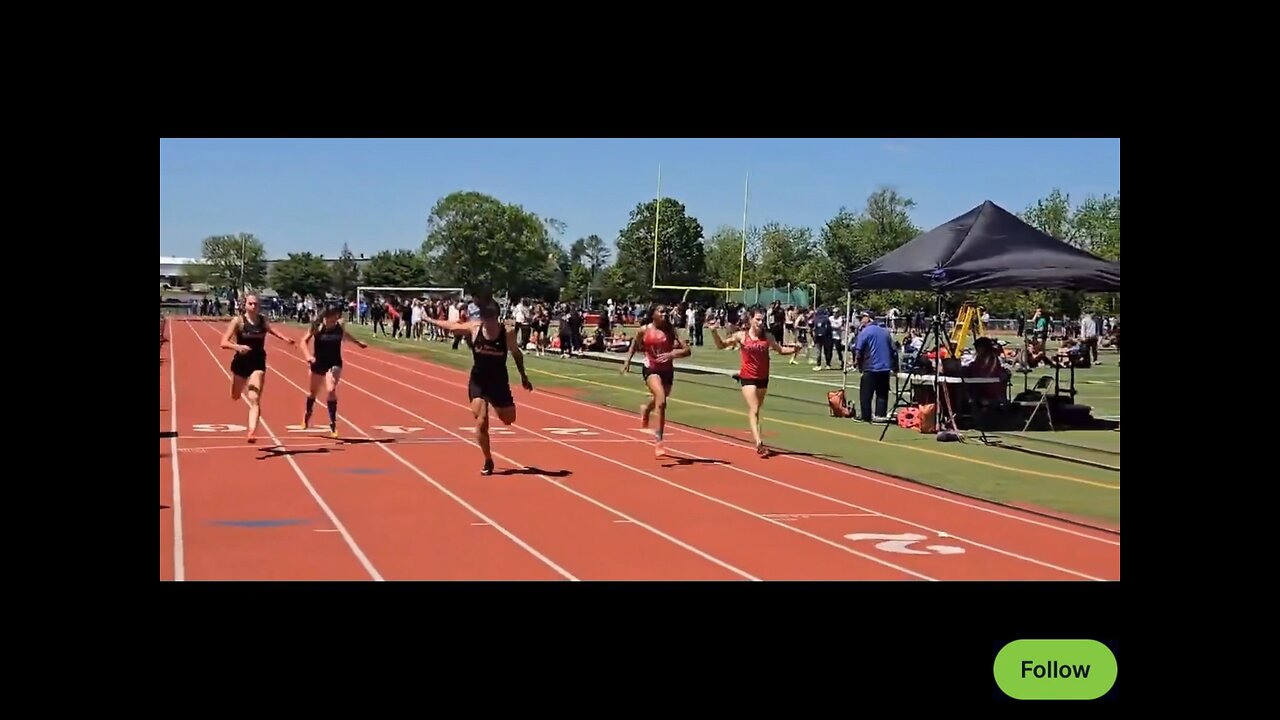 Muscle-bound biological male wins girls 200m HS event in Pennsylvania.