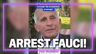 WATCH: Fauci Surfaces From His Subterranean Lair to Lecture the Public on Combating Misinformation