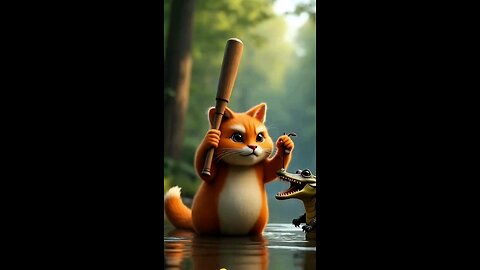 Ai animated cat funny video