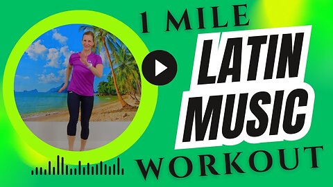 15 Min Latin Walking Workout - 1 Mile Walk at Home