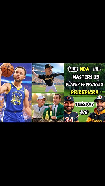 NBA, NHL, MLB Picks & Predictions Today | MASTERS PICKS TUESDAY 4/8/25