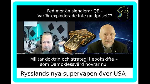 Utrikes & Ekonomi 65: Nytt ryskt supervapen – Damoklessvärdet hänger nu över Amerika