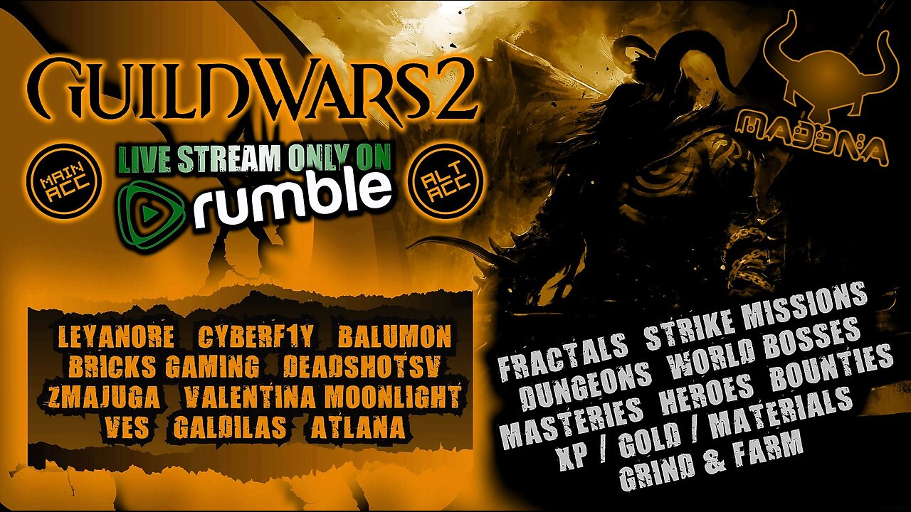 GUILD WARS 2 MASH UP COOP ft Leyanore, Valentina Moonlight, Balumon & Cyberf1y