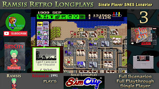 SimCity | SNES | 1991 | Scenario #1 San Francisco | Retro Longplay | Episode 3
