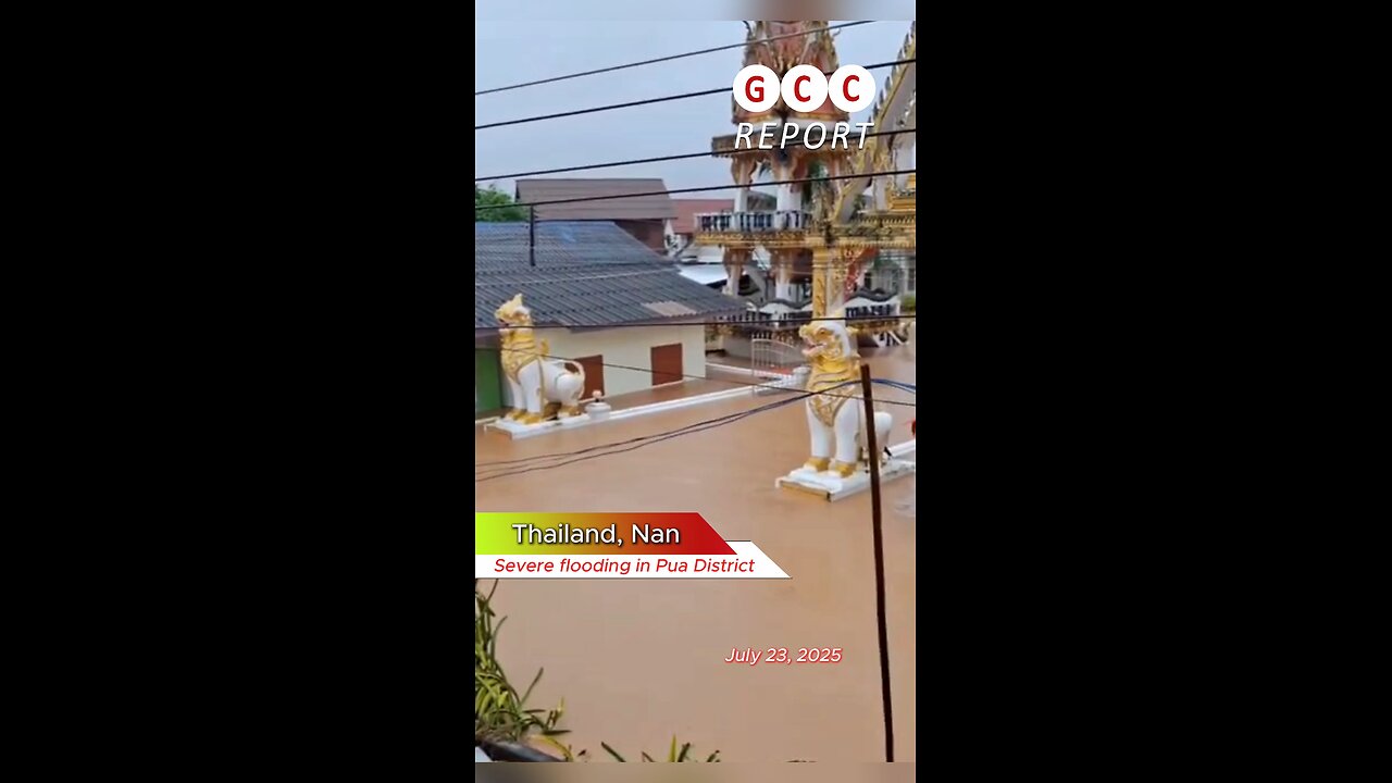 #Thailand #flood #Nan #extremerain #destruction #anomaly #weather #climatechange 🇹🇭