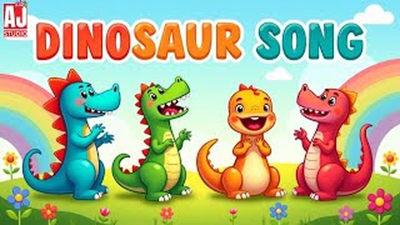 Learn Dinosaurs with Music | Kids Educational Cartoon Song😊