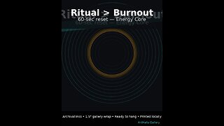 Endless tabs. Shallow breathing. No ritual = no recovery.