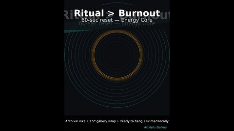 Endless tabs. Shallow breathing. No ritual = no recovery.