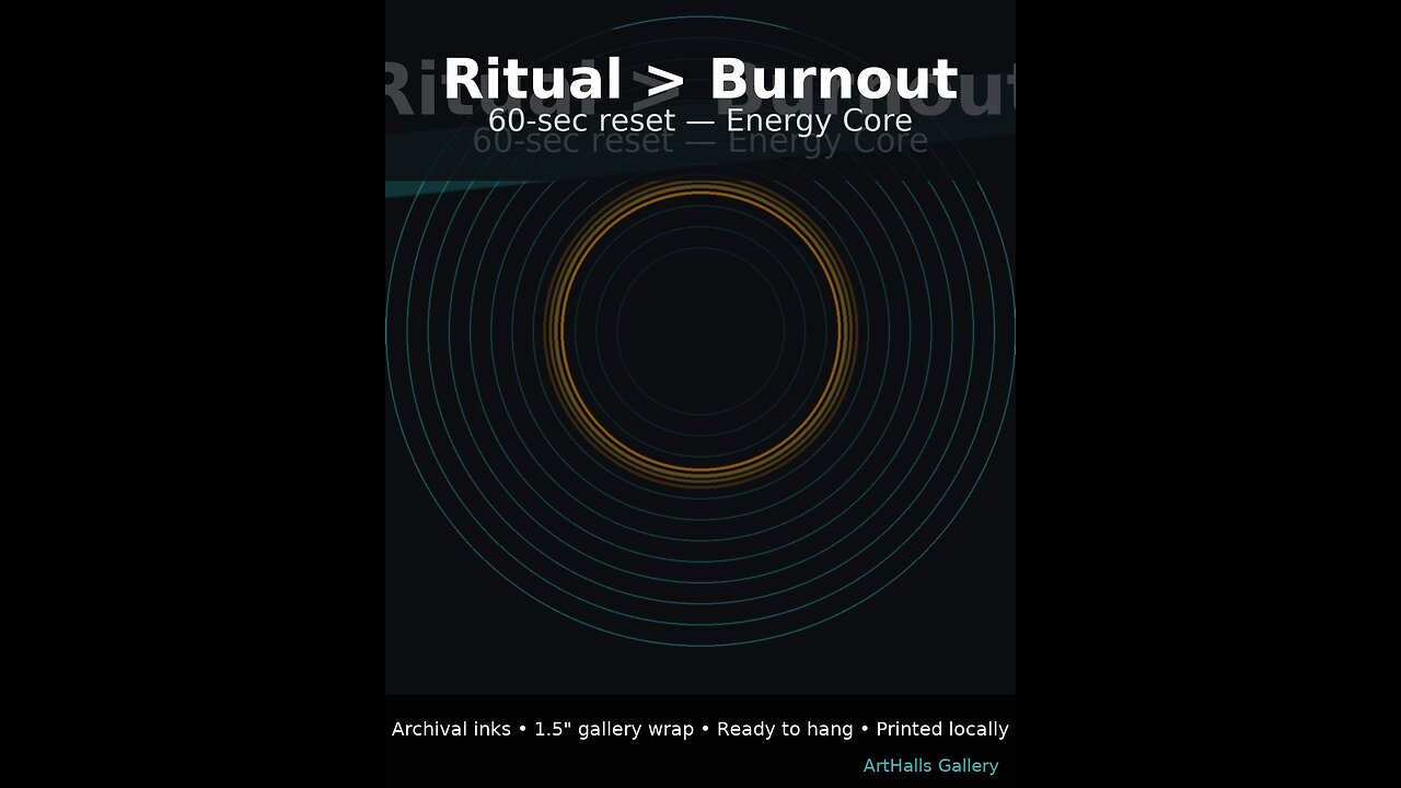Endless tabs. Shallow breathing. No ritual = no recovery.