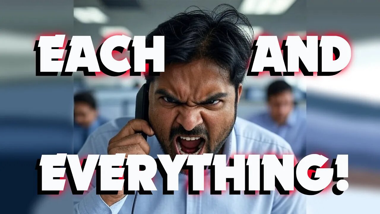 Scammer Triggered By Each and Everything