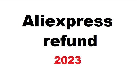 Aliexpress return/refund procedure - faulty item