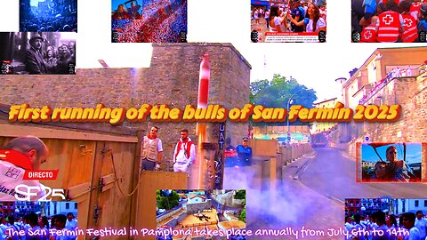 The San Fermín Festival in Pamplona takes place annually from July 6th to 14th