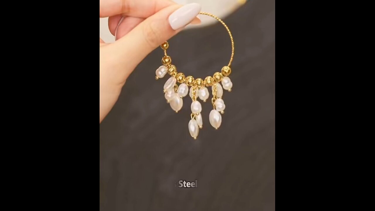 Gold plated earrings